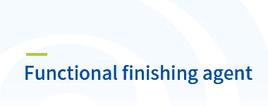Functional finishing agent
